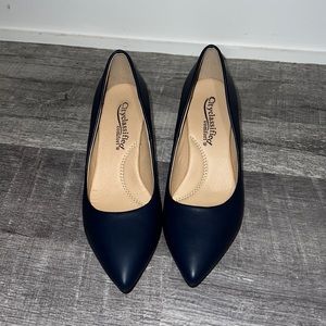 Navy Blue City Classified Heels